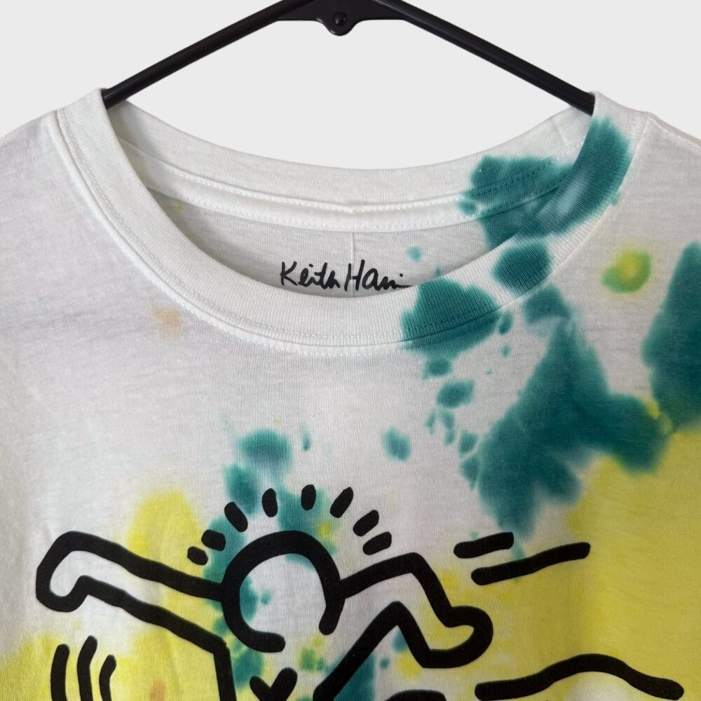 Keith Haring Skateboarding Tie-Dye Shirt Men's Medium Street Art Graphic Tee New - Picture 5 of 11